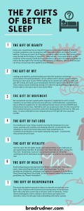 The 7 gifts of restorative sleep infographic image