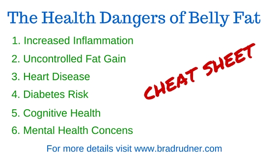 Graphic on the dangers of belly fat