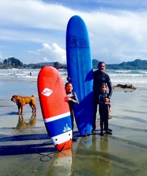 Dad bod: surfing together