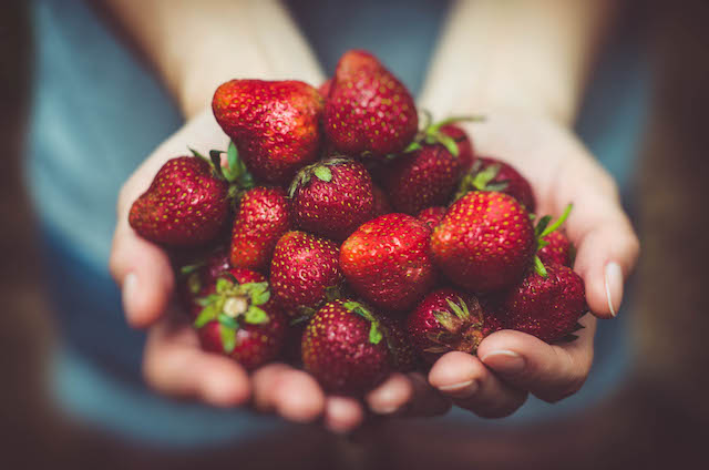 Replace sugar with fresh fruit like these strawberries to reduce your family's sugar intake.