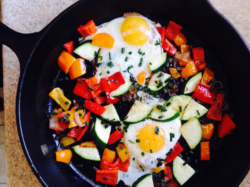 The best thing about this one-skillet breakfast meal is that it is an easy, healthy breakfast the whole family will enjoy (as pictured here).