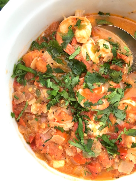This Shrimp with Fresh and Spicy Tomatoes is both beautiful and delicious. 
